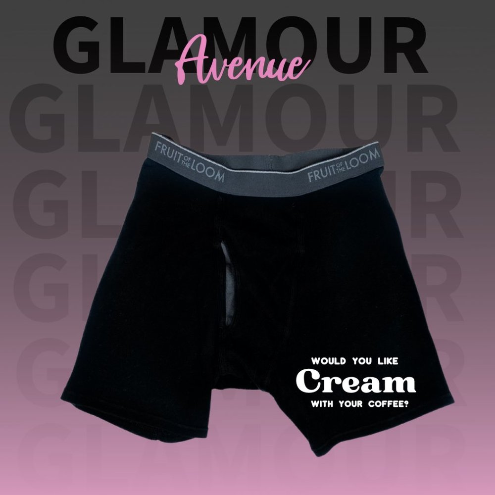 ✨ NEW - "Cream with your coffee?" Men's Boxer Briefs ✨ S - XXL"